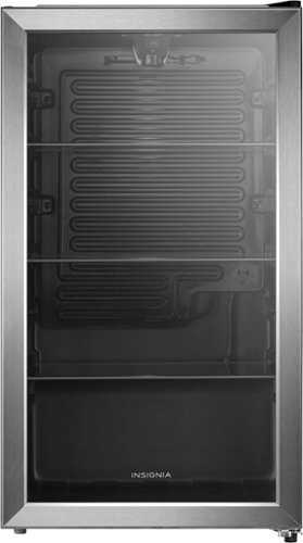 Rent to own Insignia™ - 115 Can Beverage Cooler - Stainless Steel Look