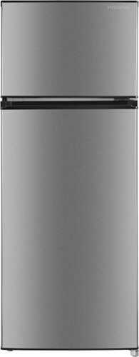 Rent to own Insignia™ - 7.2 Cu. Ft. Mini Fridge with Top Freezer and ENERGY STAR Certification - Stainless Steel Look