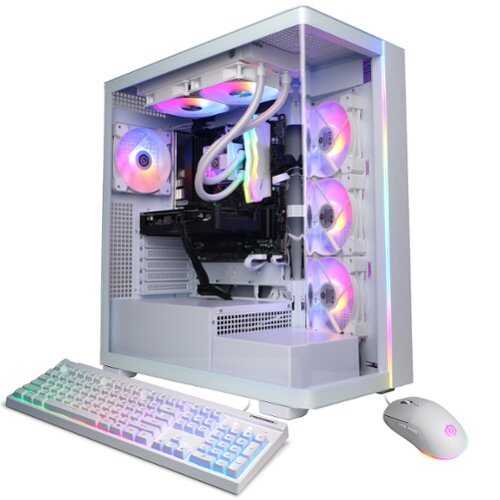 Rent to own CyberPowerPC - Gamer Supreme Gaming Desktop - AMD Ryzen 7 8700F - 32GB Memory - AMD Radeon RX 9060 XT 16GB - 2TB PCIe 4.0 SSD - White