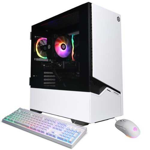 Rent to own CyberPowerPC - Gamer Master Gaming Desktop - AMD Ryzen 5 8400F - 16GB Memory - AMD Radeon RX 9060 XT 8GB - 1TB PCIe 4.0 SSD - White