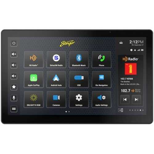 Rent to own Stinger - 12.8” Android Auto/Apple CarPlay Bluetooth Digital Media Receiver - Black