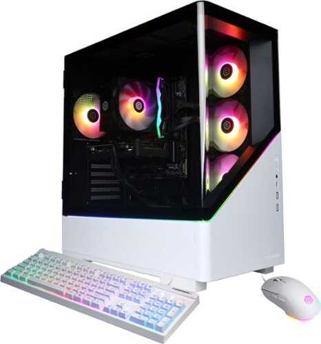 Rent to own CyberPowerPC - Gamer Master Gaming Desktop - AMD Ryzen 7 9700X - 16GB Memory - AMD Radeon RX 9060 XT 8GB - 2TB PCIe 4.0 SSD - White