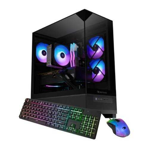 Rent to own iBUYPOWER - Element SE Gaming Desktop PC - AMD Ryzen 5 5500, NVIDIA GeForce RTX 5060 8GB, 16GB DDR4,1TB NVMe SSD - Black