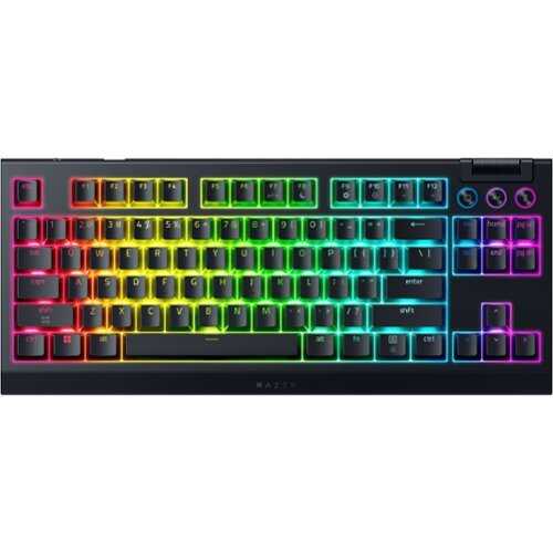 Rent to own Razer - BlackWidow V4 TKL HyperSpeed Wireless Orange Switch Gaming Keyboard with Hot-swappable Design - Black