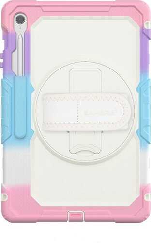 Rent to own SaharaCase - Raider Series Heavy Duty Case with Hand Strap for Samsung Galaxy Tab S10 FE+ - Sunset Sorbet
