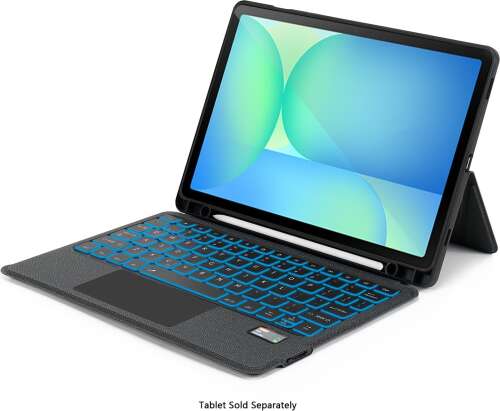 Rent to own SaharaCase - ProTouch Slim Keyboard Case with Track Pad for Samsung Galaxy Tab S10 FE+ - Black