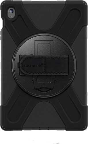Rent to own SaharaCase - Raider-X Series Heavy Duty Case with Hand Strap for Samsung Galaxy Tab S10 FE+ - Scorpion Black