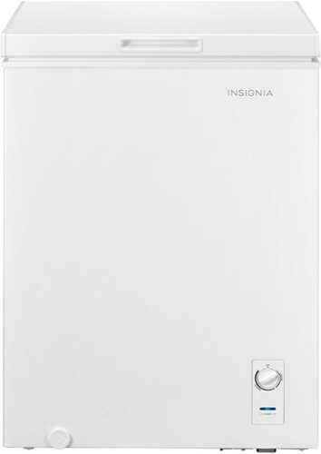 Rent to own Insignia™ - 5 Cu. Ft. Garage-Ready Chest Freezer - White