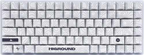 Rent to own Higround - Basecamp 75+ 75% Wired Mechanical Lubed TTC Milky Switch Gaming Keyboard with RGB Backlighting - SNOWSTONE