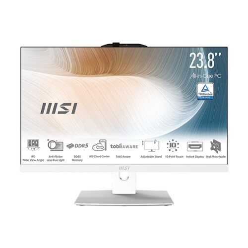 Rent to own MSI - Modern AM242TP 1M 23.8" Touch-Screen All-In-One - Intel Core Ultra 7 - 32 GB Memory - 1 TB SSD - White