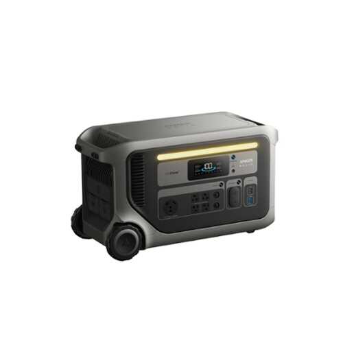 Rent to own Anker SOLIX F3000 3,600W Output Push Button Start Battery Generator, 3,072Wh, 2,400W Solar Recharging, For Power Outages (3072 Wh Capacity) - Black