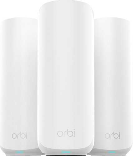 Rent to own NETGEAR - Orbi 370 Series BE5000 Dual-Band Mesh Wi-Fi 7 System (3-pack) - White