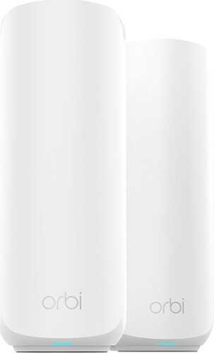 Rent to own NETGEAR - Orbi 370 Series BE5000 Dual-Band Mesh Wi-Fi 7 System (2-pack) - White