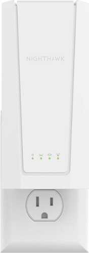 Rent to own NETGEAR - BE5000 Tri-Band Wi-Fi 7 Wall Plug Mesh Extender - White