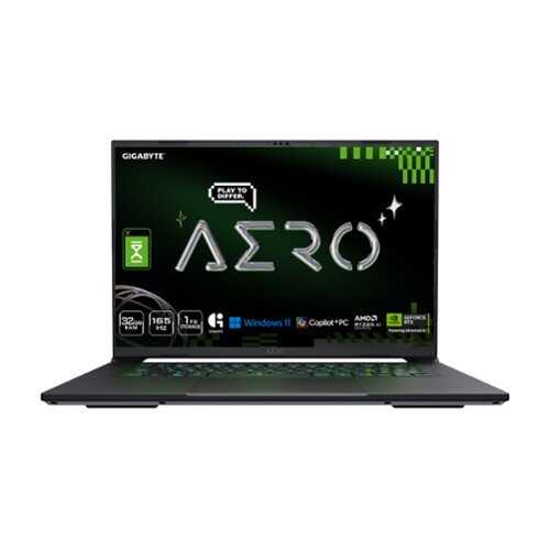 Rent to own GIGABYTE - AERO X16 - Copilot+ PC - 16" 2560×1600 WQXGA AMD Ryzen Al 7 350 - 1TB SSD - 32GB DDR5 RAM GeForce RTX 5060 - Space Grey