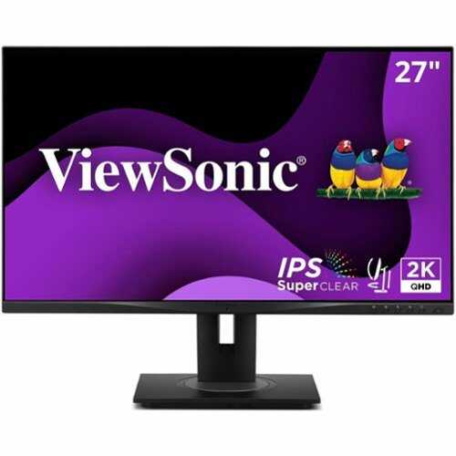 Rent to own ViewSonic - VG2748A-2K 27 IPS QHD Ergonomic Ambient Light Sensor Monitor (USB HUB, DP, HDMI, VGA) - Black