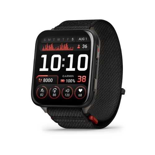 Rent to own Garmin - Venu X1 GPS Smartwatch 51 mm Fiber-reinforced polymer - Black with Slate Titanium Caseback