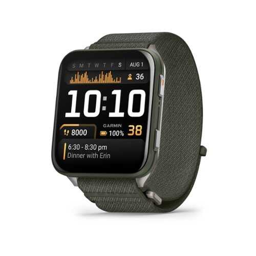 Rent to own Garmin - Venu X1 GPS Smartwatch 51 mm Fiber-reinforced polymer - Moss with Titanium Caseback - (2025)