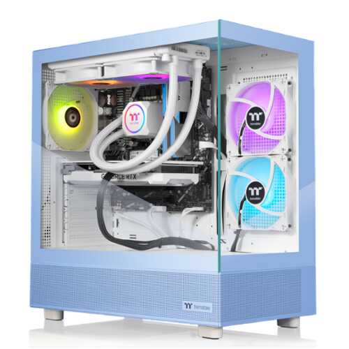 Rent to own Thermaltake - LCGS View 7870H-270 Gaming Desktop AMD Ryzen 7 7800X3D, 32GB DDR5 Memory, NVIDIA GeForce RTX 5070, 1TB NVMe M.2 - Blue