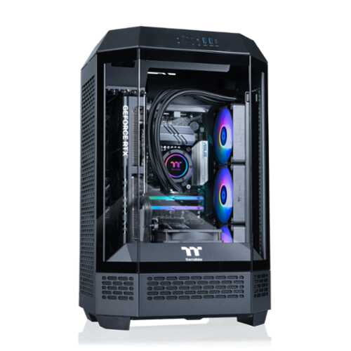 Rent to own Thermaltake - LCGS Reactor i1470 Gaming Desktop Intel Core™ i9-14900KF, 32GB DDR5 Memory, NVIDIA GeForce® RTX 5070, 1TB NVMe M.2 - Black