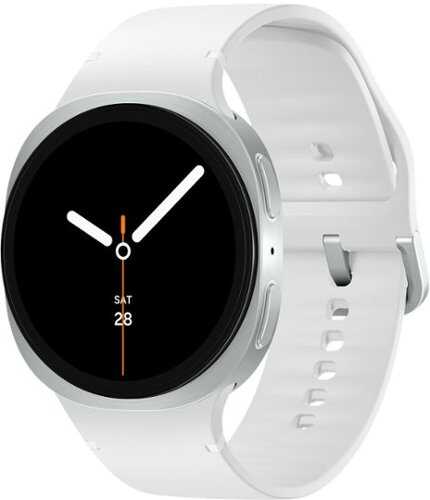 Rent to own Samsung - Galaxy Watch8 Aluminum Smartwatch 44mm LTE - Free 2 years data and texting included - Silver - (2025)