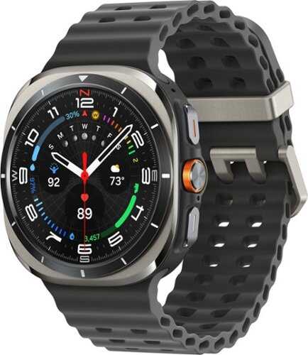 Rent to own Samsung - Galaxy Watch Ultra Titanium Smartwatch 47mm LTE - Free 2 years data and texting included - Titanium Silver - (2025)