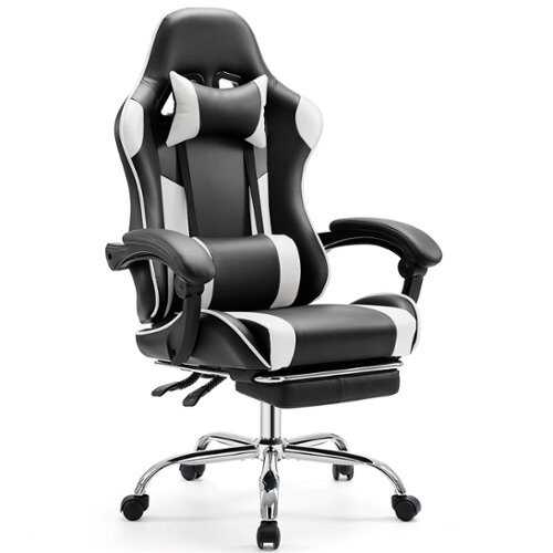 Rent to own GTPlayer - Gaming Desk Chair with Footrest - White