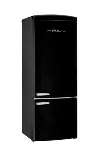Rent to own Unique Appliances - Classic Retro 16.7 cu.ft Bottom Freezer Refrigerator - Midnight Black