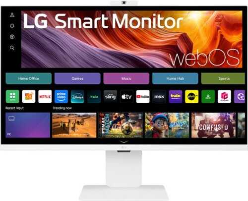 Rent to own LG - 32" IPS 4K UHD 60Hz 5ms Smart Monitor with HDR10 (HDMI, USB-C) - White