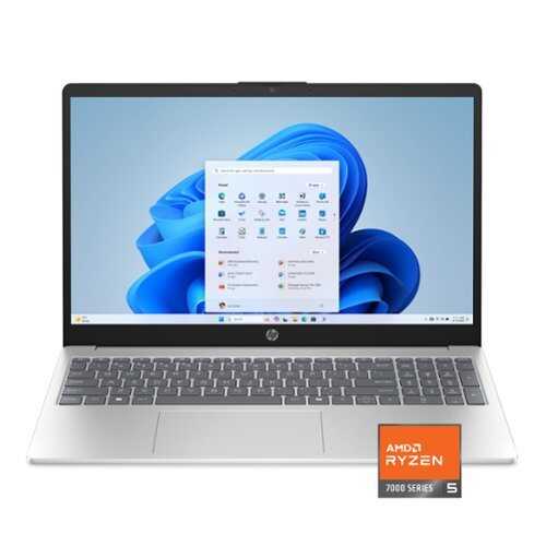 Rent to own HP - 15.6" Full HD Touch-Screen Laptop - AMD Ryzen 5 - 8GB Memory - 512GB SSD - Natural Silver