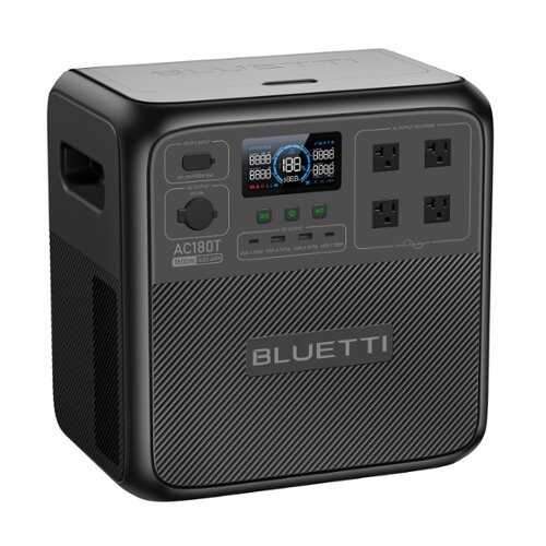 Rent to own BLUETTI - AC180T 1800W Back-Up Solar Generator (1433 Wh Capacity) - Black