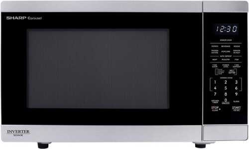 Rent to own Sharp - 1.4 cu ft Countertop Microwave - Stainless Steel