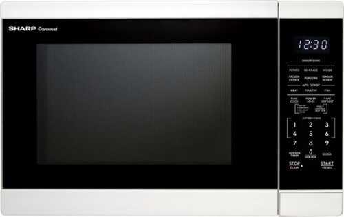 Rent to own Sharp - 1.4 cu ft Countertop Microwave - White
