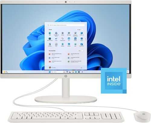 Rent to own HP - 21.5" All-in-One - Intel N100 - 8GB Memory - 128GB UFS - Cashmere White