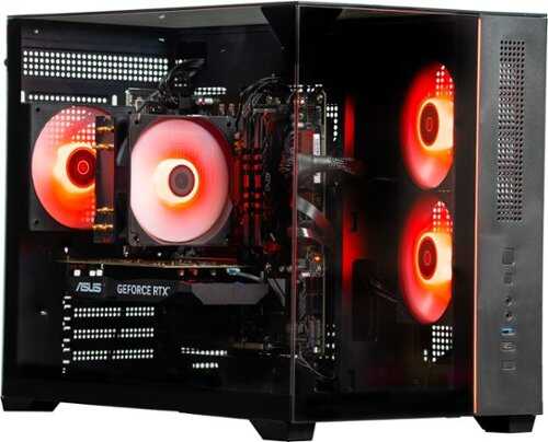 Rent to own Skytech Gaming - CRYSTAL Gaming Desktop PC - Intel Core i5 14400F - 16GB Memory - AMD Radeon RX 9060XT 8GB - 1TB NVMe SSD - Black