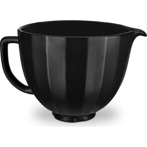 Rent to own KitchenAid - 5-Qt. Ceramic Bowl for Tilt-Head Stand Mixers, Black Shell