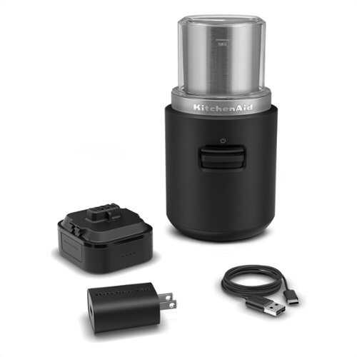 Rent to own KitchenAid - Go Cordless Blade Grinder with Battery - Black