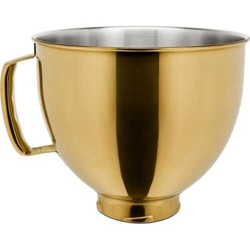 Rent to own KitchenAid - 5-Quart Tilt-Head Metallic Finish Stainless Steel Bowl - Radiant Gold
