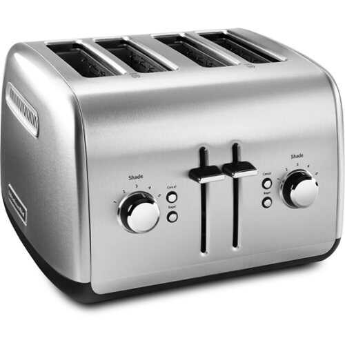 Rent to own KitchenAid - 4-Slice Toaster with Manual High-Lift Lever - Brushed Stainless