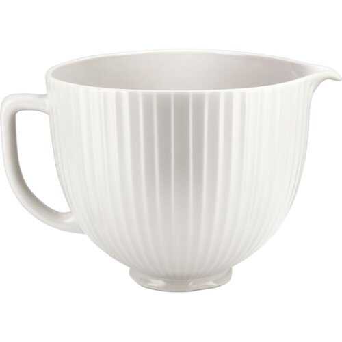 Rent to own KitchenAid - 5-Qt. Ceramic Bowl for Tilt-Head Stand Mixers, Classic Columns