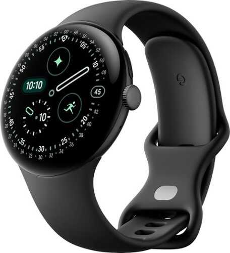 Rent to own Google - Pixel Watch 4 (45mm) - Wi-Fi - Matte Black Case - Obsidian Band - (2025)