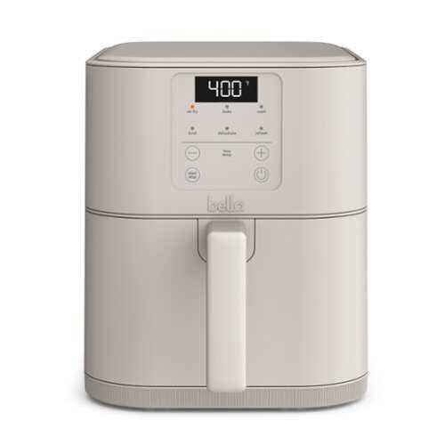 Rent to own Bella - Fits-anywhere Kitchenware: 6-qt. Slim Air Fryer - Oatmilk