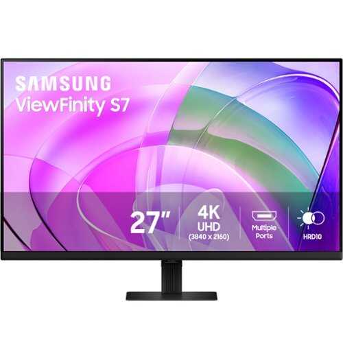 Rent to own Samsung - 27" ViewFinity S7 4K UHD High Resolution Monitor with HDR 10 - Black