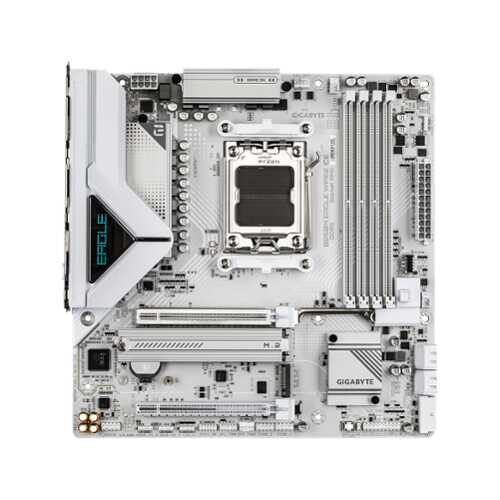 Rent to own GIGABYTE - B850M EAGLE WIFI6E ICE (Socket AM5) AMD B850 Micro-ATX DDR5 Wi-Fi 6E Motherboard - White