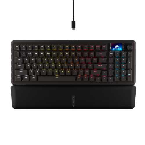 Rent to own CORSAIR - VANGUARD PRO 96 RGB Full-Sized Wired Magnetic MGX Linear Hall Effect Gaming Keyboard - Black