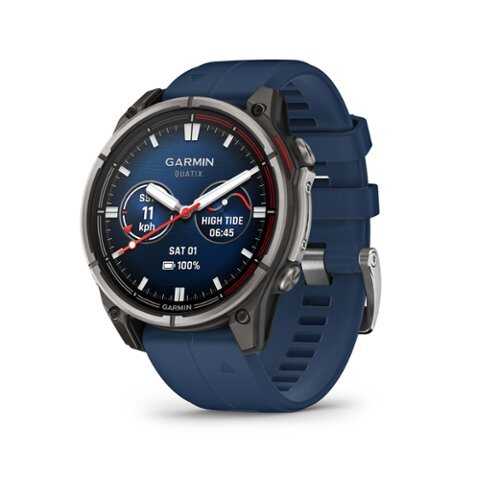 Rent to own Garmin - quatix 8 AMOLED 47mm Fiber-reinforced polymer - Titanium - (2025)