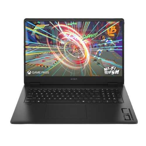 Rent to own HP - OMEN 17-DB1500NR Gaming Laptop - AMD Ryzen AI 7 350 - 16GB Memory NVIDIA GeForce RTX 5050 - 512GB SSD - Shadow Black