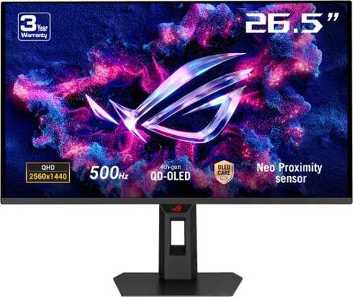 Rent to own ASUS - ROG Strix 27" 2K OLED 500Hz 0.03ms Gaming Monitor with G-SYNC/FreeSync and HDR (HDMI, DisplayPort) - Black
