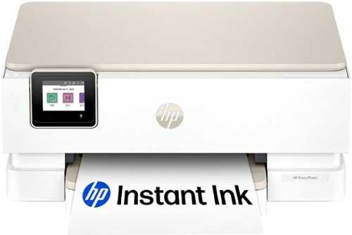 Rent to own HP - Envy 7275 Wireless AI-Enabled All-in-One Inkjet Photo Printer with 3 Months of Instant Ink - White