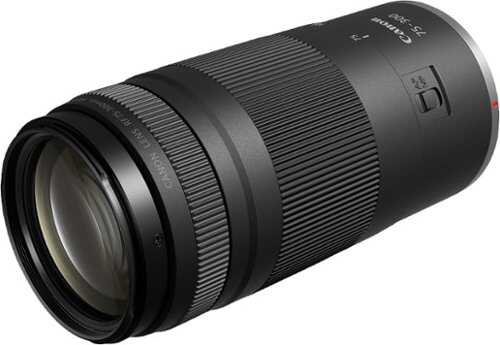 Rent to own Canon - RF75-300mm F4-5.6mm Telephoto Zoom Lens for EOS R-Series Cameras - Black
